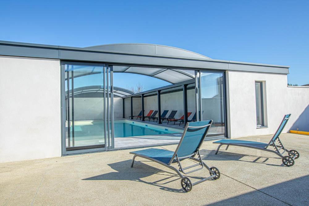 Le Vaisseau Maison Avec Piscine/Parking/Wifi/Plages 5Kms Ле-Мат Екстер'єр фото