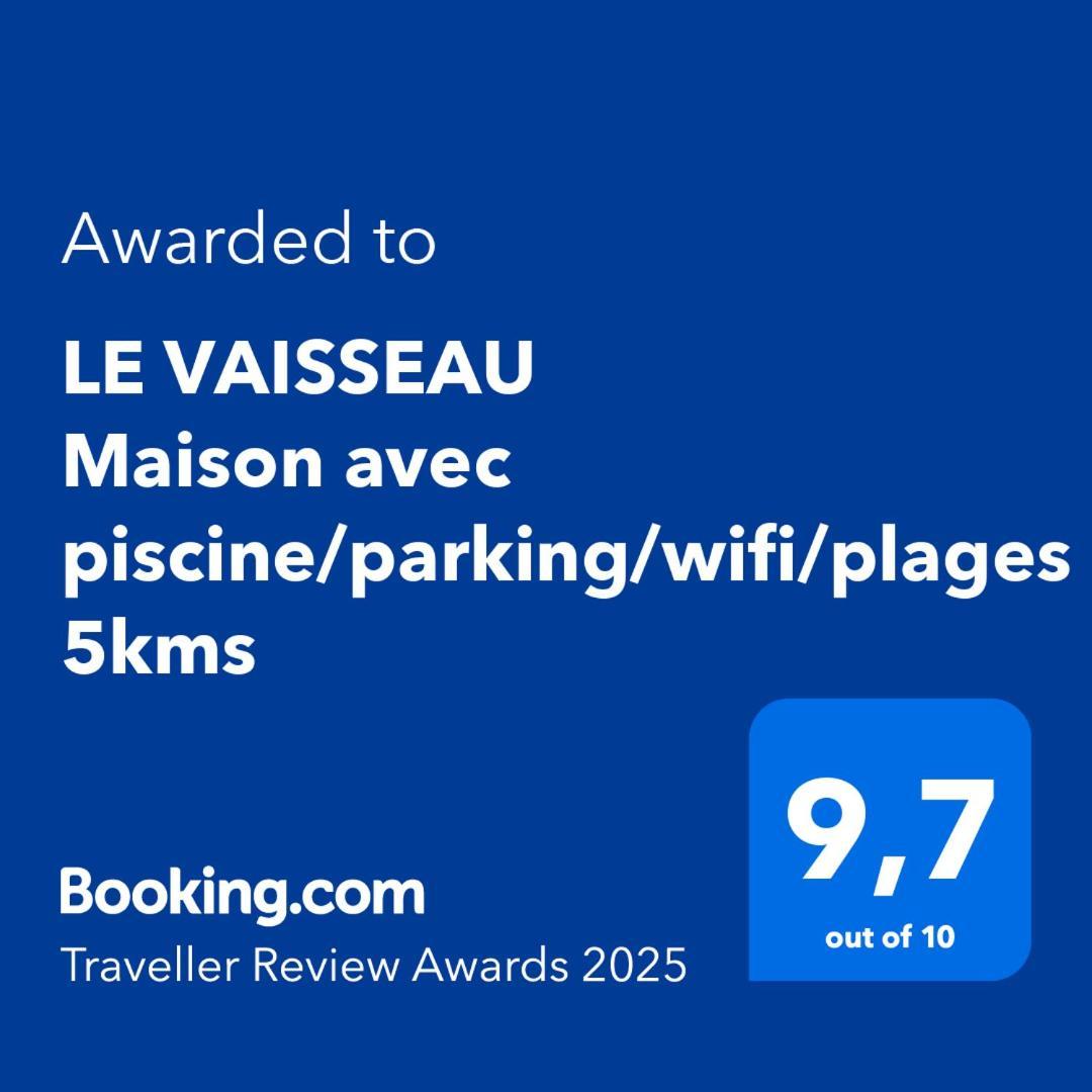 Le Vaisseau Maison Avec Piscine/Parking/Wifi/Plages 5Kms Ле-Мат Екстер'єр фото